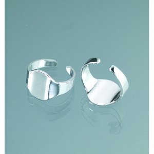 Bague brillante - plaque argent 1 pc.