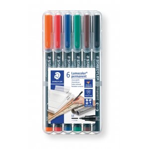 OH Pen Lumocolor Permanent 1 mm - 6 stylos