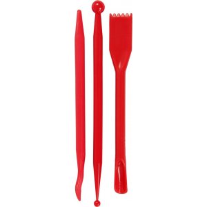 Btons de modelage - rouge - 3 pcs