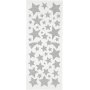 Autocollants paillets - argent - toiles - 2 feuilles