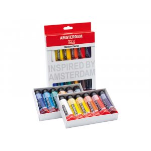 Set de peinture acrylique Amsterdam 20 ml - 12 tubes