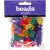 Perles en plastique - couleurs fortes - transparentes - 125 ml