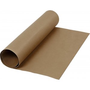 Papier cuir - marron fonc - uni - 1 m