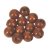 Perles en bois 14 mm - marron clair 18 pcs. diamtre du trou 3,0 mm