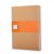 Cahier Journal XL lign Couverture souple - Marron fonc