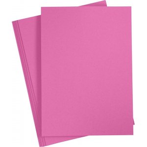 Carton color - rose - A4 - 180 g - 20 feuilles