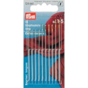 Aiguilles  darder longues HT 1-5 si/couleur or 10 pcs