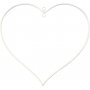 Coeur en mtal - blanc - 10 pcs