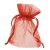 Sachet organza 7,5 x 10 cm - rouge