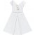 Autocollants - blanc - robe - 6 pcs