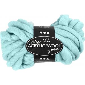 Fil Acrylique XL avec Laine - 300 g - Turquoise