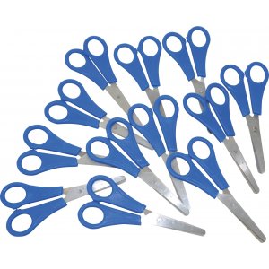 Ciseaux bleus - 130 mm - 12 pcs