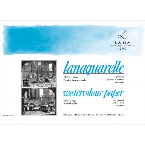 Bloc aquarelle Lana Lanaquarelle 300g Press  Froid Medium Grng