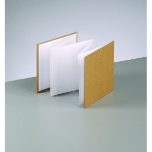 Album photo 13 x 13 cm - marron/blanc 6 feuilles / 200 g/m