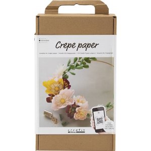 Kit DIY Papier Crpe - Couronne