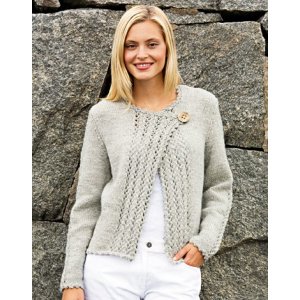 Patron tricot - Cardigan tricot avec bordure  motif trou