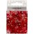 Perles plastiques  facettes Harmony - mixtes - harmonie rouge - 45 g