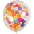 Ballons avec confettis - transparents - 23 cm - 4 pcs