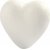 Coeurs en polystyrne - blanc - H6 cm - 5 pcs