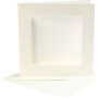 Carte passe-partout avec enveloppe - blanc cass - 10 sets