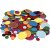 Cercles dcoratifs en caoutchouc - couleurs de paillettes mlanges - 1000 pcs