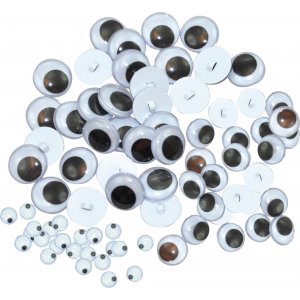 Yeux avec boucles - 150 pcs