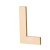 Lettres en bois non trait 80x5 mm - L