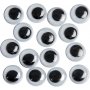 Yeux mobiles - non adhsifs - 8 mm - 40 pcs