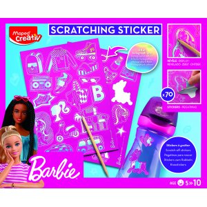 Barbie - Maped - Autocollants  gratter holographiques (5+ ans)