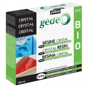 Rsine - Pebeo Crystal - Kit rsine bioorganique transparente 150ml