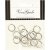 Bague brise - plaqu argent - 15 pcs