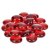 Dumplings en verre 18 - 20 mm - rouge 100 g / 20 pcs.