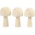 ponge en bois - D2,9 cm - H5,2 cm - 3 pcs