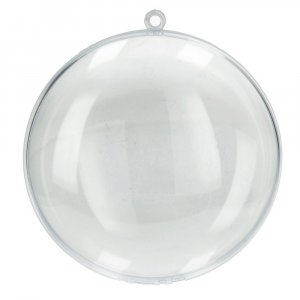 Mdaillon en plastique 110 mm - paquet de 20 - transparent sparable (PS)