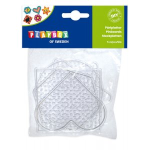 Petites assiettes en perles transparentes