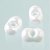 Perles Farfalle 3,2 x 6,5 mm - blanc chatoyant 500 g