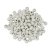 Perles en bois 12 mm - blanches 30 pcs. diamtre du trou 3,0 mm