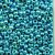 Perles rocaille mtallises  2,6 mm - turquoise 17 g