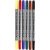 Marqueurs textiles - couleurs standards - 6 pcs