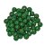 Perles en bois 6 mm - vert fonc paquet de 110 diamtre trou 2,0 mm