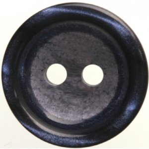 Bouton Rond 2 trous - Noir