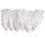 Vers le bas sur fil d'acier - blanc - 18 x 3 pcs