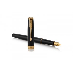 Stylo plume Parker - Sonnet Laque Noire - Stylo plume GT - Moyen