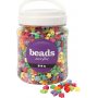 Perles en plastique - couleurs vives - brillantes - 700 ml