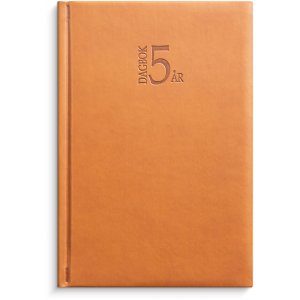 Agenda 5me anniversaire - Simili cuir Cognac