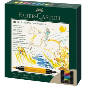 Stylo  dessin - Faber-Castell - Pitt Artist Dual Marker - 10 pcs