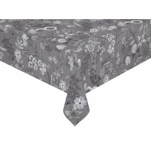 Toile cire PVC Hilda - Gris/Gris