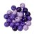 Perles rondes en bois de couleurs mlanges 10mm 25g - Violet mlang