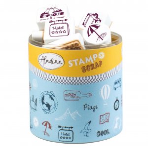 Timbres Stampo 42+1 pices - Voyage