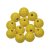 Perles en bois 12 mm - jaunes 30 pcs. diamtre du trou 3,0 mm